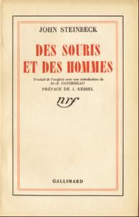 John Steinbeck: Des souris et des hommes (French language, 1939, Éditions Gallimard)