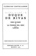 Ángel de Saavedra duque de Rivas: Don Alvaro (Spanish language, 1975, Espasa-Calpe)