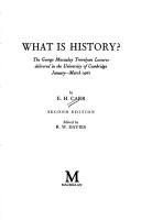 E. H. Carr: What Is History? (Hardcover, 1986, Palgrave Macmillan)