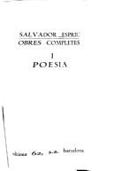 Salvador Espriu: Poesia (Catalan language, 1981, Edicions 62)