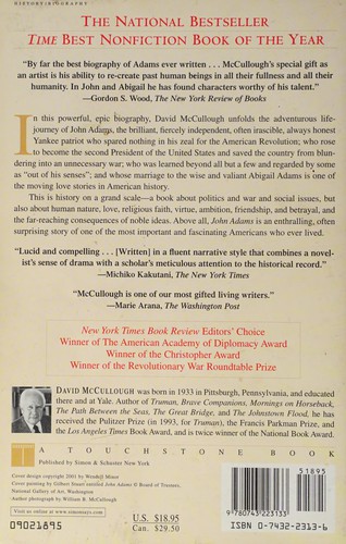 David McCullough: John Adams (2002, Simon & Schuster)