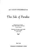 F. Scott Fitzgerald: This Side of Paradise (A Scribner Classic) (Hardcover, Collier Books)