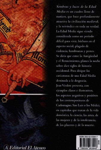 Jean Verdon: Sombras Y Luces De La Edad Media/ Shadows And Lights of the Middle Age (Paperback, Spanish language, El Ateneo)