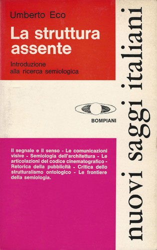 Umberto Eco: La struttura assente (Paperback, Italian language, 1977, Bompiani)