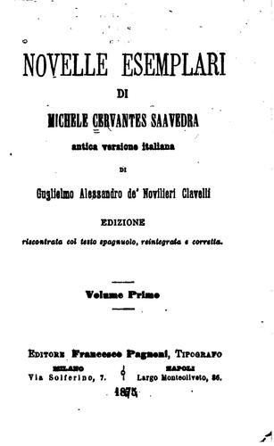 Miguel de Unamuno: Novelle esemplari (Italian language, 1875, F. Pagnoni)