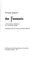 Tzvetan Todorov: The fantastic (1973, Press of Case Western Reserve University)