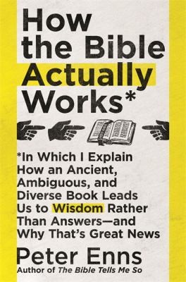 Peter Enns: How the Bible Actually Works (2020, Hodder & Stoughton)