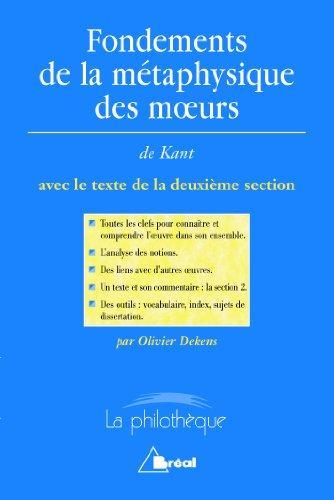 Immanuel Kant: Fondements de la métaphysique des moeurs (French language)