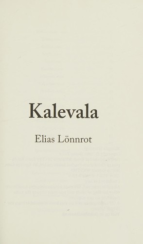 Elias Lönnrot: Kalevala (2013, JiaHu Books)